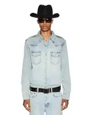 Whiplash Long Sleeve Shirt Paragon - Stone Wash | Ksubi ++