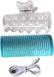 Hot Rollers Hair Curlers - Heated Curling Set, Portable Grip Volume Enhancer | Electric Tools for Medium Length Styling, Smooth Finishs Creator, Compact Travel Kit, Effortless Home Curls Achiever
