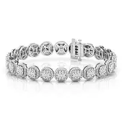 Miracle Surround Tennis Bracelet with 1/2ct of Diamonds in Sterling Silver