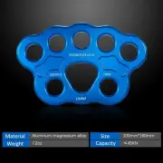 Lixada Paw Rigging Plate 45KN 8/15 Holes Large Anchor Multipliers Connector Gear