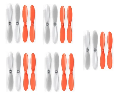 Traxxas QR-1 Orange Clear Propeller Blades Props 5x Propellers Transparent