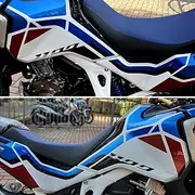 Resin Bike Motorcycle Sticker Compatible with Honda CRF1100L Africa Twin Adventure Sports 2021. Side Protection for Tank from Bumps and Scratches. Pair of 3D Resin Adhesive Stickers