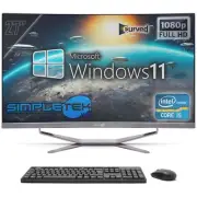 All IN One 27 " Curved I5 RAM 4gb SSD 120gb Windows 11 Pro Computer Aio PC Fixed