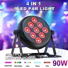 HOLDLAMP 90W LED Par Can Light RGBW DMX Strobe Wash DiscoDJ Party Stage Lighting