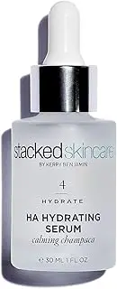 [StackedSkincare] HA Hydrating Serum - Plumps for Glowing, Beautiful Skin - Best for All Types (Calming Champaca)