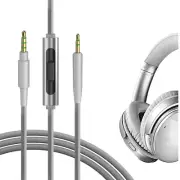 Geekria Audio Cable with Mic for Bose QCUltra QC45 QC35 QC35II NCH700 (4 ft)
