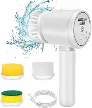 Rechargeable Electric Spin Scrubber, Folding Electric Cleaning Brush for Cleaning Tub/Floor/Sink/Tile
