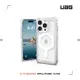 UAG iPhone 15 Pro 磁吸式耐衝擊保護殼(按鍵式)-極透明 (支援MagSafe)