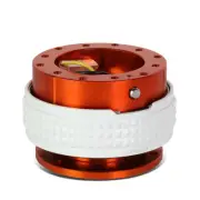 NRG STEERING WHEEL QUICK RELEASE ADAPTER 2.1 W/HARDWARE ORANGE/GLOW IN DARK RING