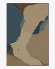 185' x 275' | Machine Washable Runner Rug | Kid & Pet Friendly | Indoor Rug | Loire Natural Denim Blue Rug by Nina Takesh | Ruggable