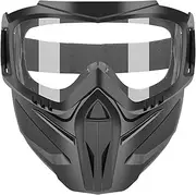 ATV Goggles with Face Cover - Safety Goggles,Adjustable Riding Glasses Dirt Bikes ATV Eyewear Offroad Cycling Protective Face Cover for Adults Youth