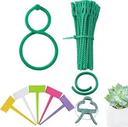 Soft Ties for Plants, Reusable Garden Ties,Plant Clips Lock for Fixing Plants - Reusable Plant Tags for Outdoor Plants, Garden Ties for Tomato Plants, Plant Clips for Climbing