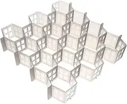 HOMSFOU 1Set Honeycomb Drawer Divider Plastic Drawer Organizer with Design for Socks Underwear and More Transparent Partition for Neat Storage