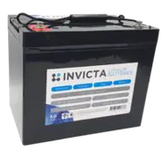 Invicta 12V 75Ah Lithium Battery with 4 Series Functionality