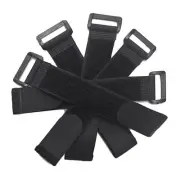 10Pcs Reusable Adjustable Bicycle Hook Loop Strap Fastening Cable Ties Cable