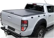 STIDPFZX Tonneau Cover Waterproofing Outdoor Manual Roller Shutter Compatible for Ranger T6 T7 T8 Wildtrack Double Cabs