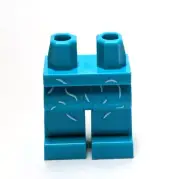 Lego - Minifigure Legs - Light Blue, Teal, Cat/Pet Hair Pattern