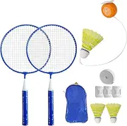 Badminton Training Device, Portable Automatic Rebound Shuttlecock, 17.32x8.86 inches, Single Player Tennis Practice Aid, Ideal for Skill Development, Practice Training, Beginners