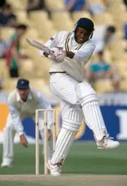 Brian Lara batting on his debut for Warwickshire during his inning- Old Photo 2