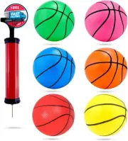 6Pcs Mini Basketball, Small Basketball for Toddlers, Kids and Adults Basketball