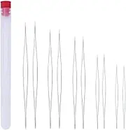 10 Pieces Beading Needle DIY Craft Hand Tool Jewellery Thread Sewing Handicraft Accessory for Professional Beginner