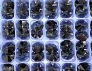 60x Crystal Octagons 2 holes colours choose one or all six