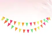 Baby Shower Banner Triangle Flags Bunting Garlands Rainbow Banners Felt Bunting
