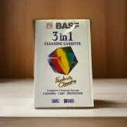 NEW & SEALED BASF By EMTEC 3 In 1 Cleaning Cassette System SVHS VHS