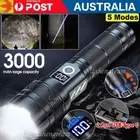 1500000LM LED Torch Zoom Light Super Bright Hunting Flashlight USB Rechargeable