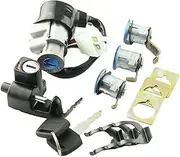 Motorcycle Ignition Switch Fuel Gas Cap Seat Lock Key Kit Accessories for CN250 Helix 1986-2007 OEM:35010-KS4-711 ﻿