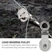 Lifting Crane Single Pulley Wheel Swivel Hook Stainless Steel Hoist