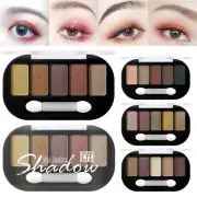 Eyeshadow Palettes 5 Mattes Neutral Shades Blendable Long Eye Stones Makeup