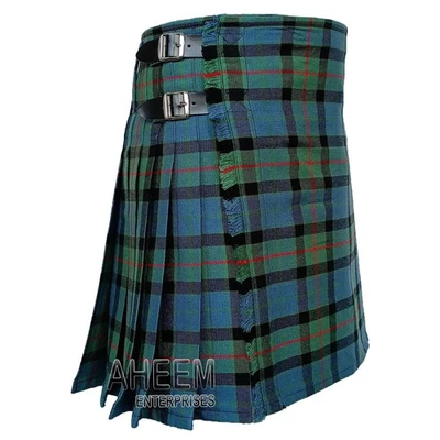 Gunn Ancient Tartan Kilt - Custom Traditional 8-Yard Kilt - Highland Festivals