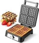 Waffles Maker Waffle Iron, 4 Belgian Square Waffle Maker, Belgian Waffle Maker T