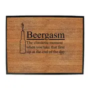 Alcohol Beergasm - Funny Novelty Doormat Man Cave Floor mat