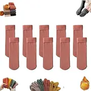 [LTOWRE] Janemore Socks, Ultra Soft Fleece Cozy Socks, Velvet Slim Plush Thickened Winter Thermal Socks, for Women Cold Weather (Pink)