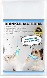 1 Yard Crinkle Paper for Baby Toys Noise Making Plastic Film for Dog Toys Noise Maker Dog Cat Pet Supplies
