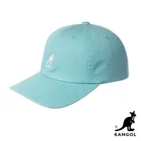 在飛比找Yahoo奇摩購物中心優惠-KANGOL-WASHED 棒球帽-粉藍色