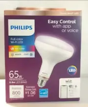 Philips Smart Wi-Fi LED Flood Light, Full Color 65W, BR40 Bulb Type, APP Enabled
