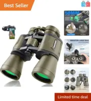 High-Powered 20X50 Waterproof Binoculars with Smartphone Adapter for Outdoor ...