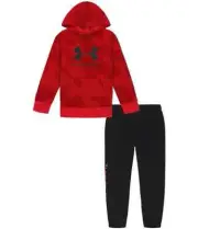 Under Armour Boy's Red/Black Lino Wave Hoodie/Jogger Set (UAFGI06E-621) Size 4