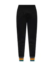 drawstring-waistband logo-embroidered track pants XXL Black