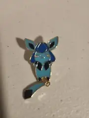 EEVEELUTION DANGLING TAIL PIN Pokemon Anime Eevee Lapel Brooch Set Glaceon PIN