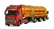 WSI for VOLVO FH4 GL 4x2 TANK TRAILER VACUUM for Vakutrans 1/50 DIECAST MODEL