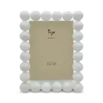 Tizo White Crystal Glass Single Bubble Frame, 5 x 7