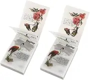 Beavorty Craft Background Paper 2 Sets of Vintage Handbook Paper Ideal for Scrapbook Projects
