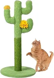 Cute Cat Tree - Cat Activity Tree | Cactus Cat Scratching Tree, Interactive Cats Scratching Posts, Cute Tall Green Cat Cactus Tree, Multi Cactus Shape Cat Tree, Kitten Scratcher Featuring for Cats