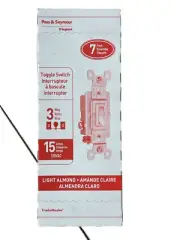 15-Amp 3-Way Light Almond Toggle Light Switch - 7 Pack