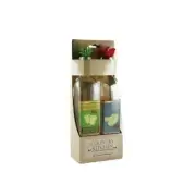 Grant Howard Oil & Vinegar Cruet Bottles, Organic Plant, Set of 2