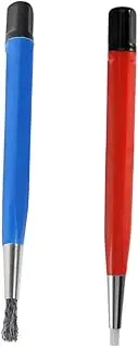 JECOMPRIS 2pcs Jewelry Cleaner Pen Scratch Brush Pen for Watch Coin Cleaning Brush Comfortable Grip
